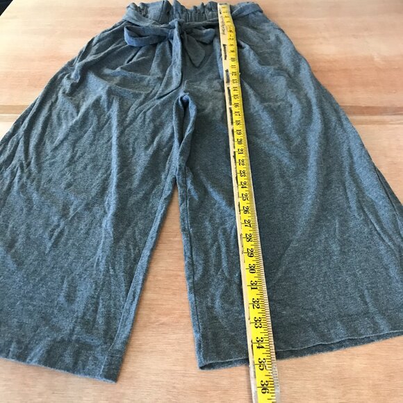 Niko and ... Wide Leg Pants Women 3 Gray Tie Waist Pocket High Rise Stretch - Picture 5 of 13